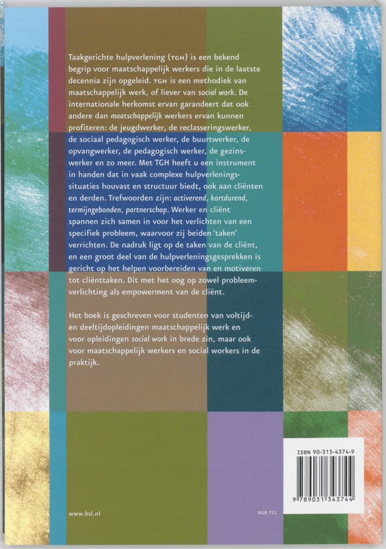 Achterkant van Taakgerichte hulpverlening in social work