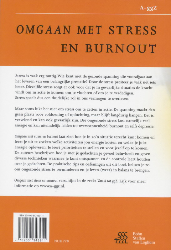 Achterkant van Omgaan met stress en burnout