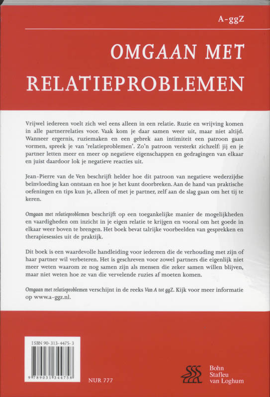 Achterkant van Omgaan met relatieproblemen