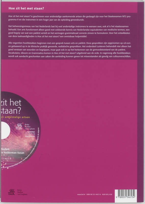 Achterkant van Hoe zit het met staan?