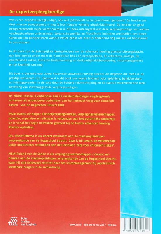Achterkant van De expertverpleegkundige