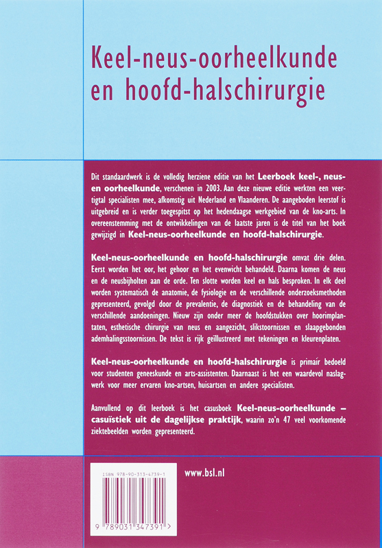 Achterkant van Keel-neus-oorheelkunde en hoofd-halschirurgie