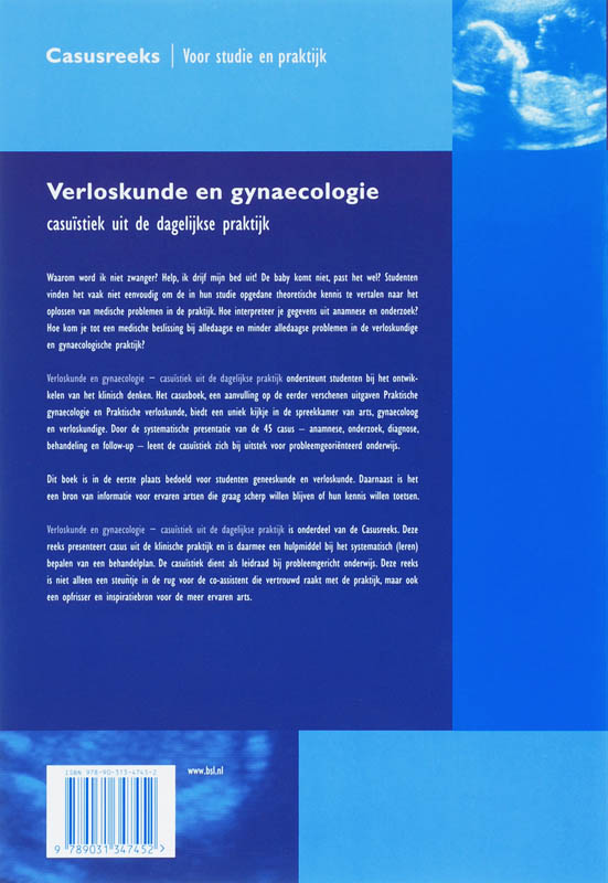 Achterkant van Verloskunde en gynaecologie