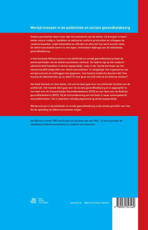 Achterkant van Werkprocessen in polikliniek en sociale gezondheidszorg