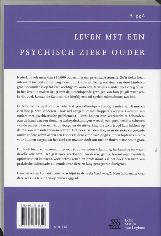 Achterkant van Leven met een psychisch zieke ouder