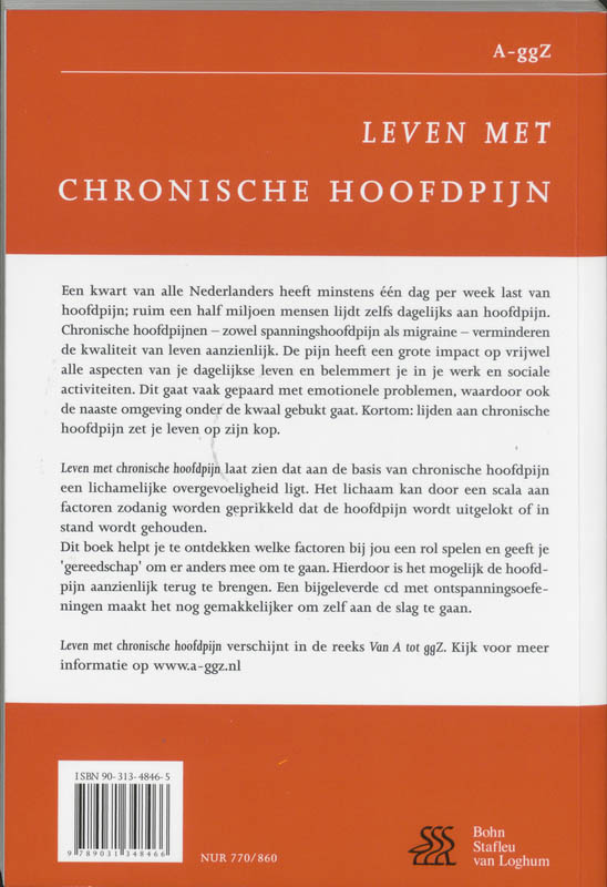 Achterkant van Leven met chronische hoofdpijn