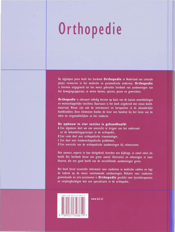 Achterkant van Orthopedie