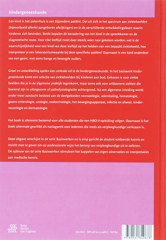 Achterkant van Kindergeneeskunde
