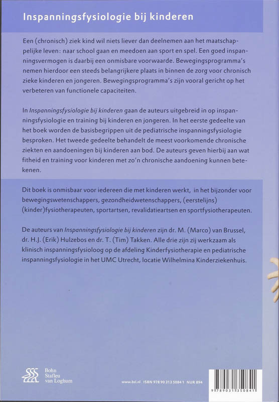 Achterkant van Inspanningsfysiologie bij kinderen