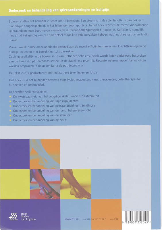 Achterkant van Onderzoek en behandeling van spieraandoeningen en kuitpijn
