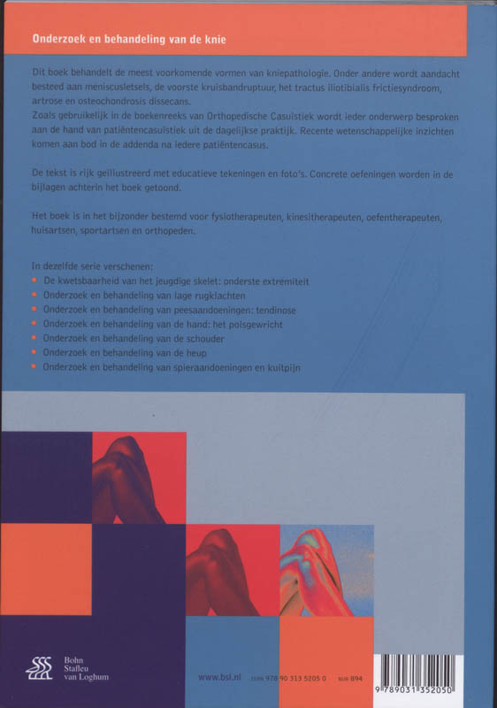 Achterkant van Onderzoek en behandeling van de knie