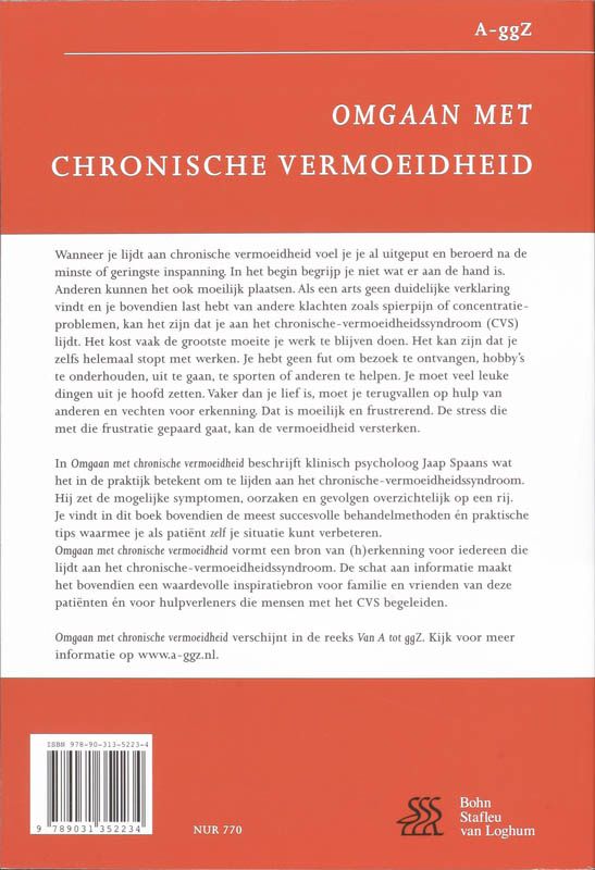 Achterkant van Omgaan met chronische vermoeidheid