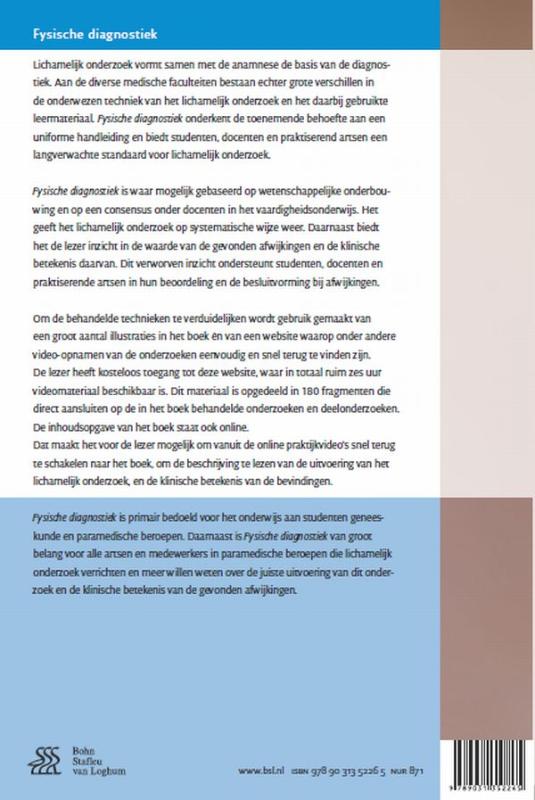 Achterkant van Fysische diagnostiek