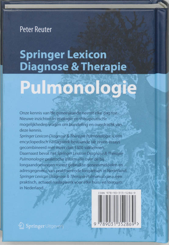 Achterkant van Springer Lexicon Diagnose & Therapie Pulmonologie