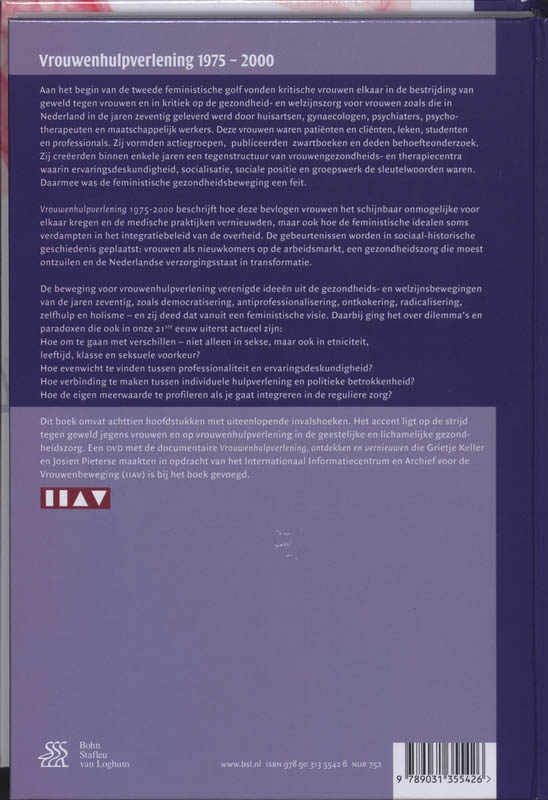 Achterkant van Vrouwenhulpverlening 1975-2000
