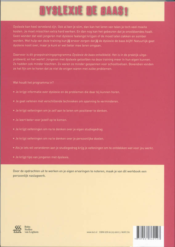 Achterkant van Werkboek