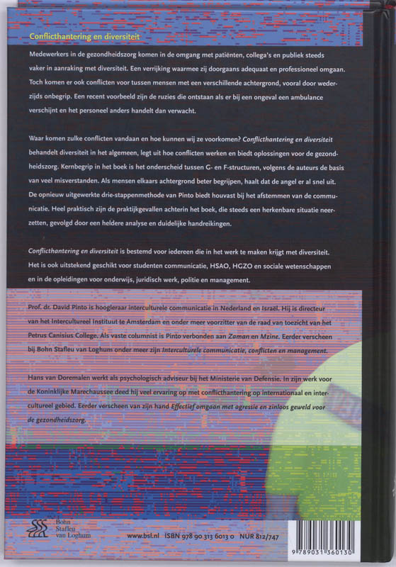 Achterkant van Conflicthantering en diversiteit