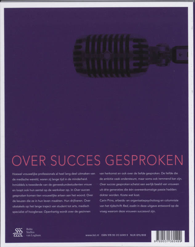 Achterkant van Over succes gesproken