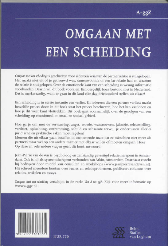 Achterkant van Omgaan met een scheiding