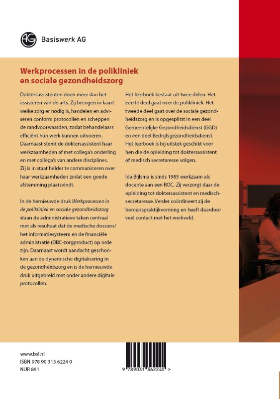 Achterkant van Werkprocessen in de polikliniek en sociale gezondheidszorg