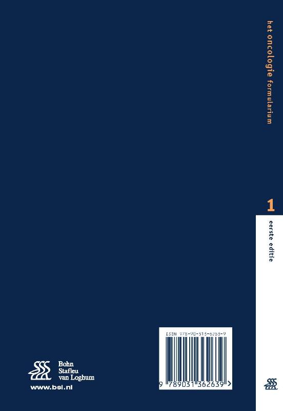 Achterkant van Het Oncologie formularium