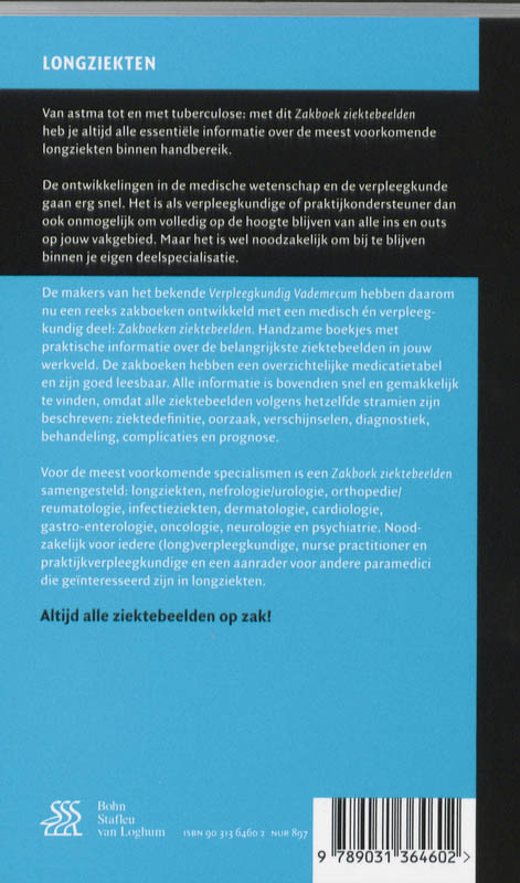 Achterkant van Zakboek ziektebeelden Longziekten