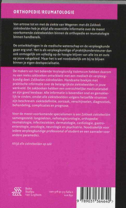 Achterkant van Orthopedie / Reumatologie