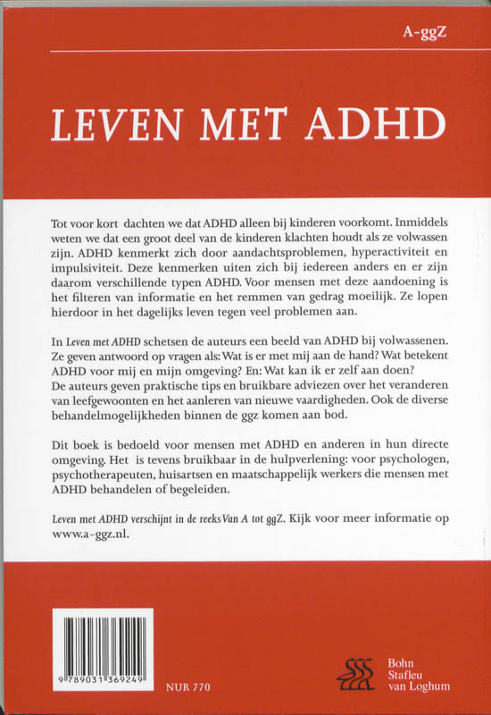 Achterkant van Leven met ADHD