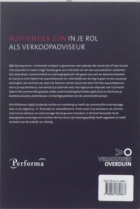 Achterkant van Effectief acquireren