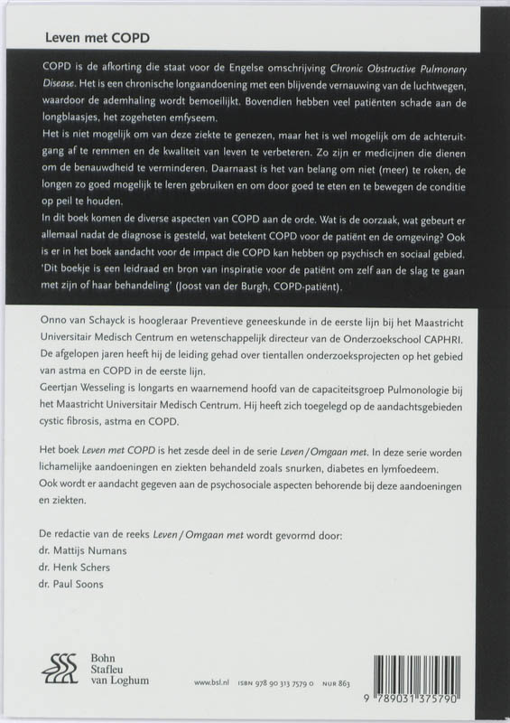 Achterkant van Leven met COPD