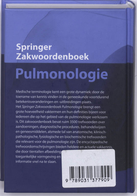Achterkant van Pulmonologie