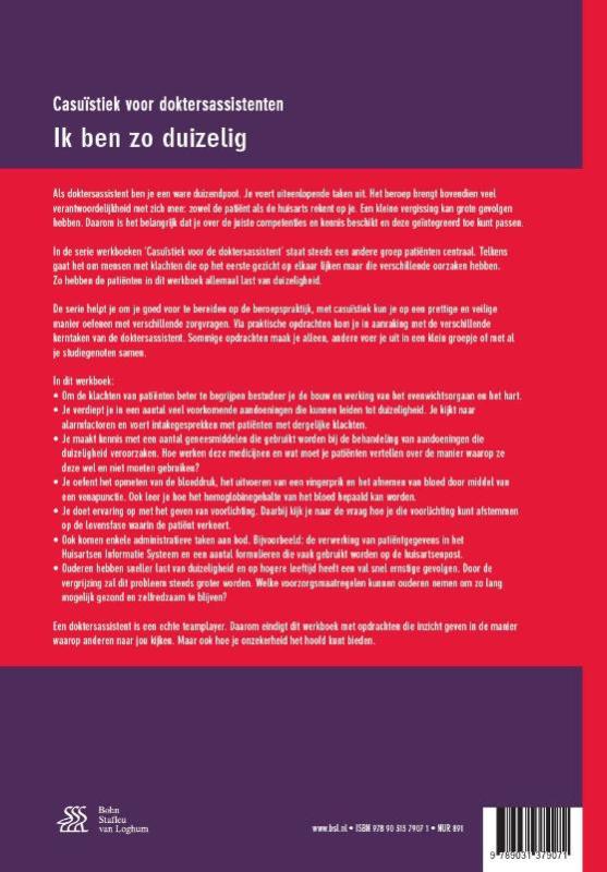 Achterkant van Ik ben zo duizelig