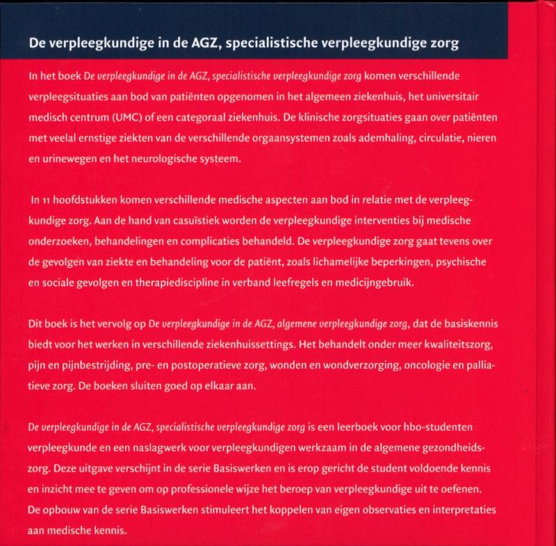 Achterkant van De verpleegkundige in de AGZ