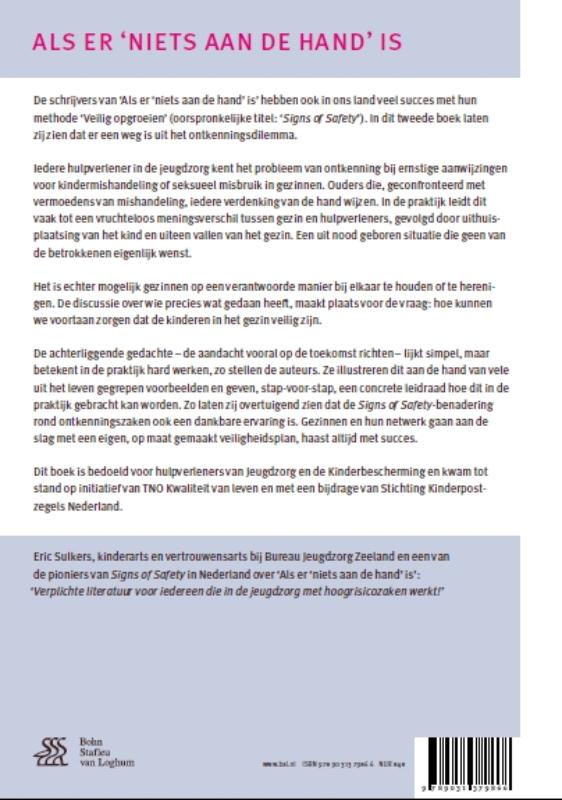 Achterkant van Als er 'niets aan de hand' is