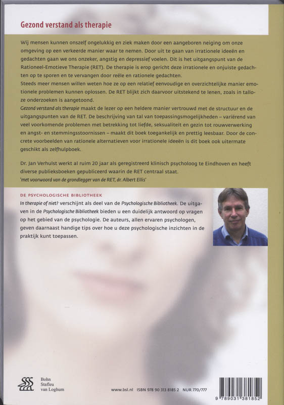 Achterkant van Gezond verstand als therapie