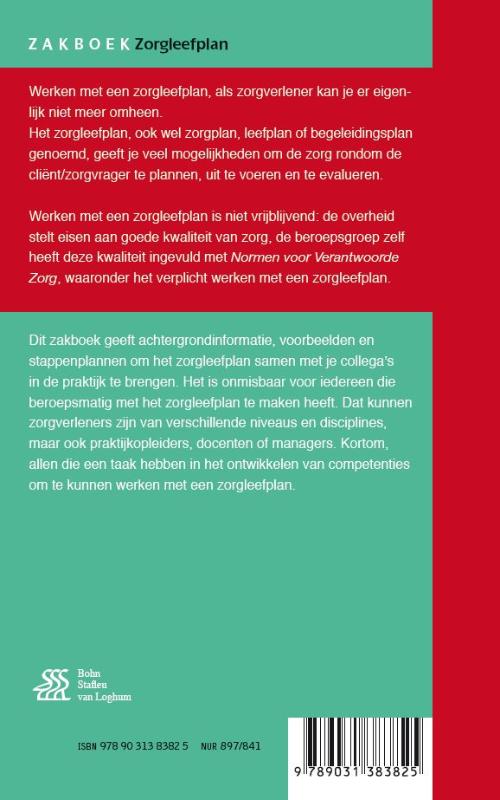 Achterkant van Zakboek Zorgleefplan