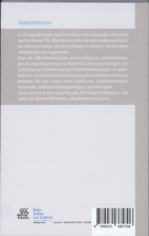 Achterkant van Voetenlexicon