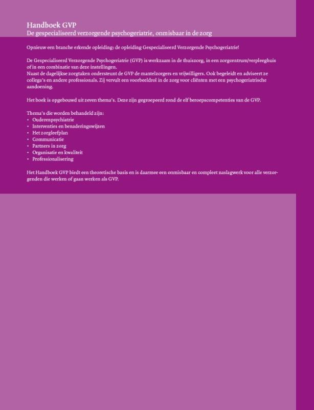 Achterkant van Handboek GVP