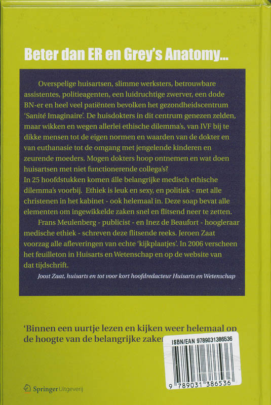 Achterkant van 'Sanité Imaginaire'