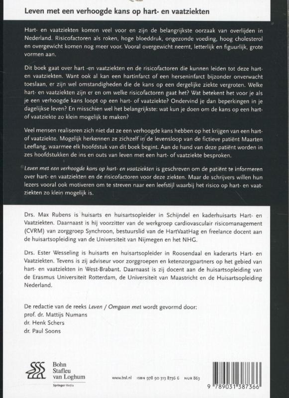 Achterkant van Leven met een verhoogde kans op hart- en vaatziekten