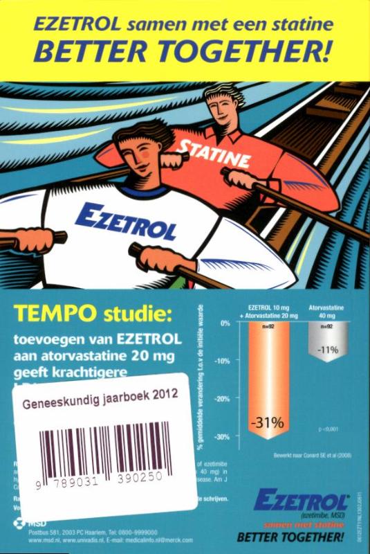 Achterkant van Geneeskundig jaarboek 2012