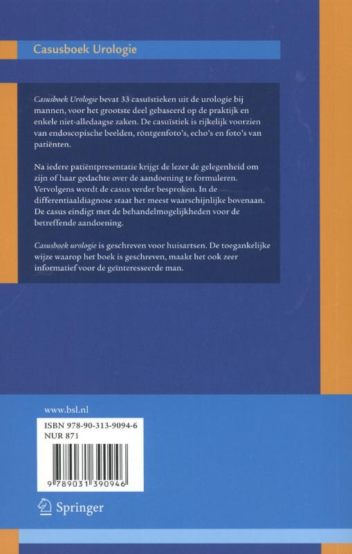 Achterkant van Casusboek urologie