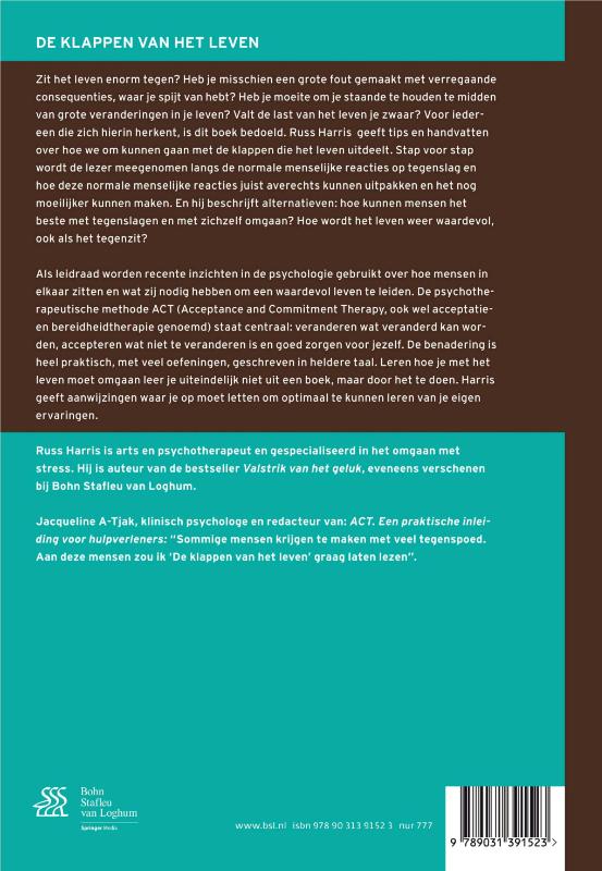 Achterkant van De klappen van het leven