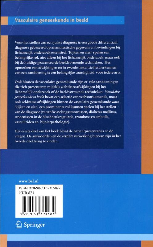 Achterkant van Vasculaire geneeskunde in beeld