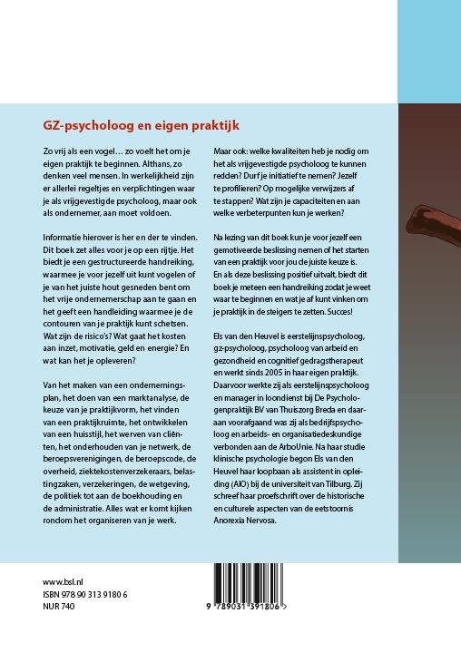 Achterkant van GZ-psycholoog en eigen praktijk