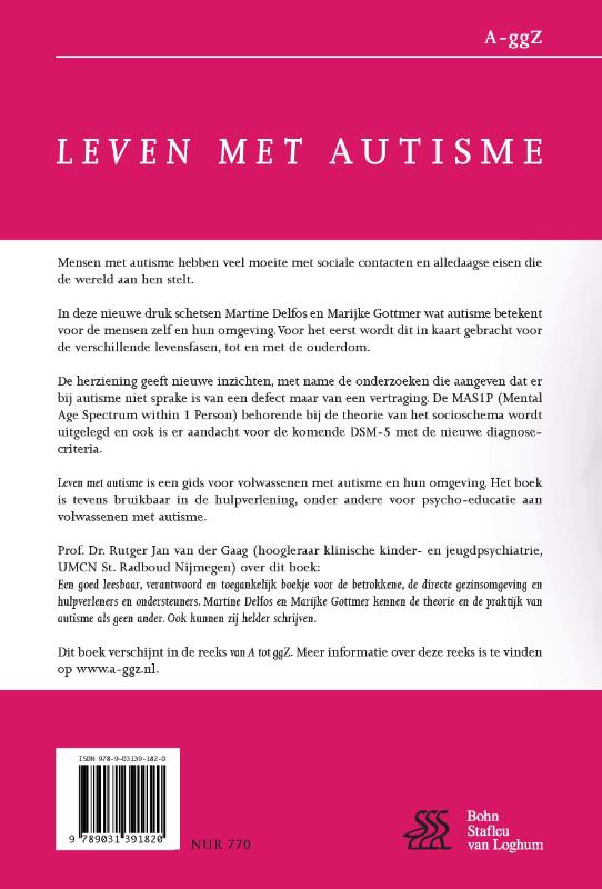 Achterkant van Leven met autisme