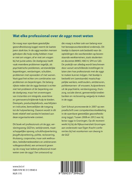 Achterkant van Wat elke professional over de oggz moet weten