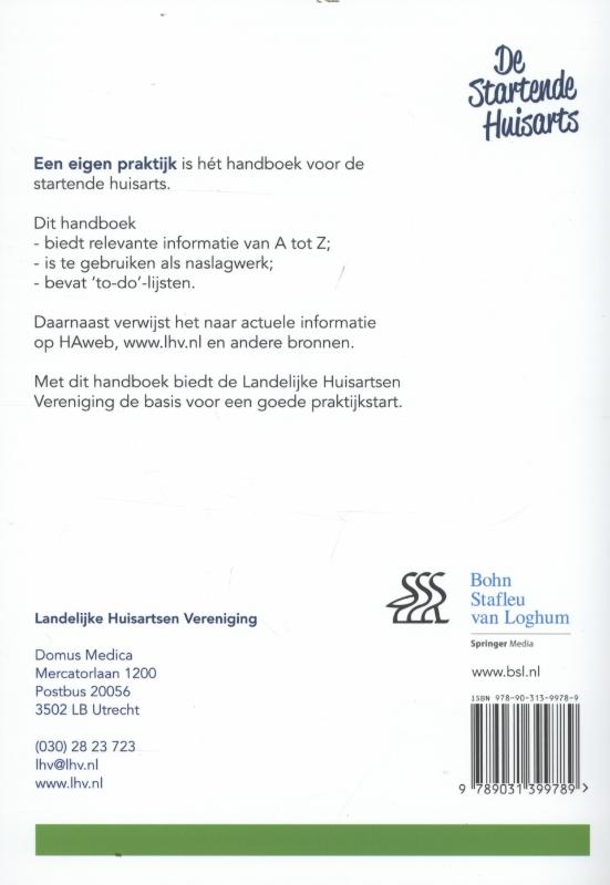 Achterkant van Een eigen praktijk