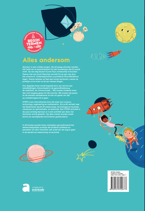 Achterkant van Avontuur en Uitpluisje op ontdekking - Alles andersom