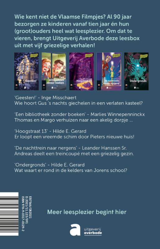 Achterkant van Vlaamse Filmpjes griezelbox